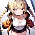 金髪みつあみツインテ 3枚目