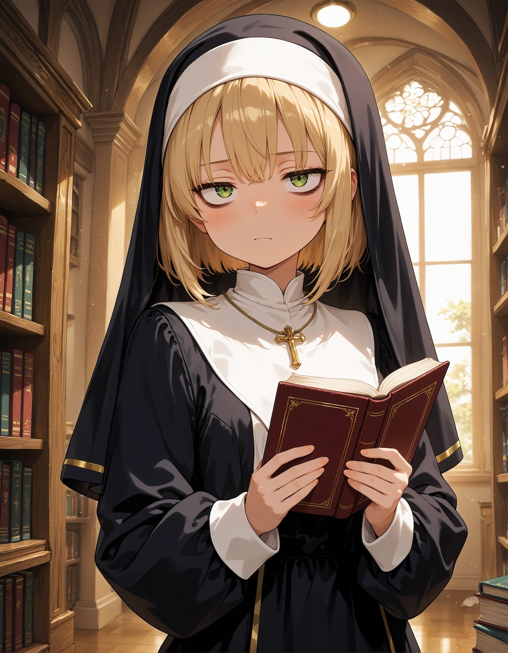 昼下がりの読書と微笑み