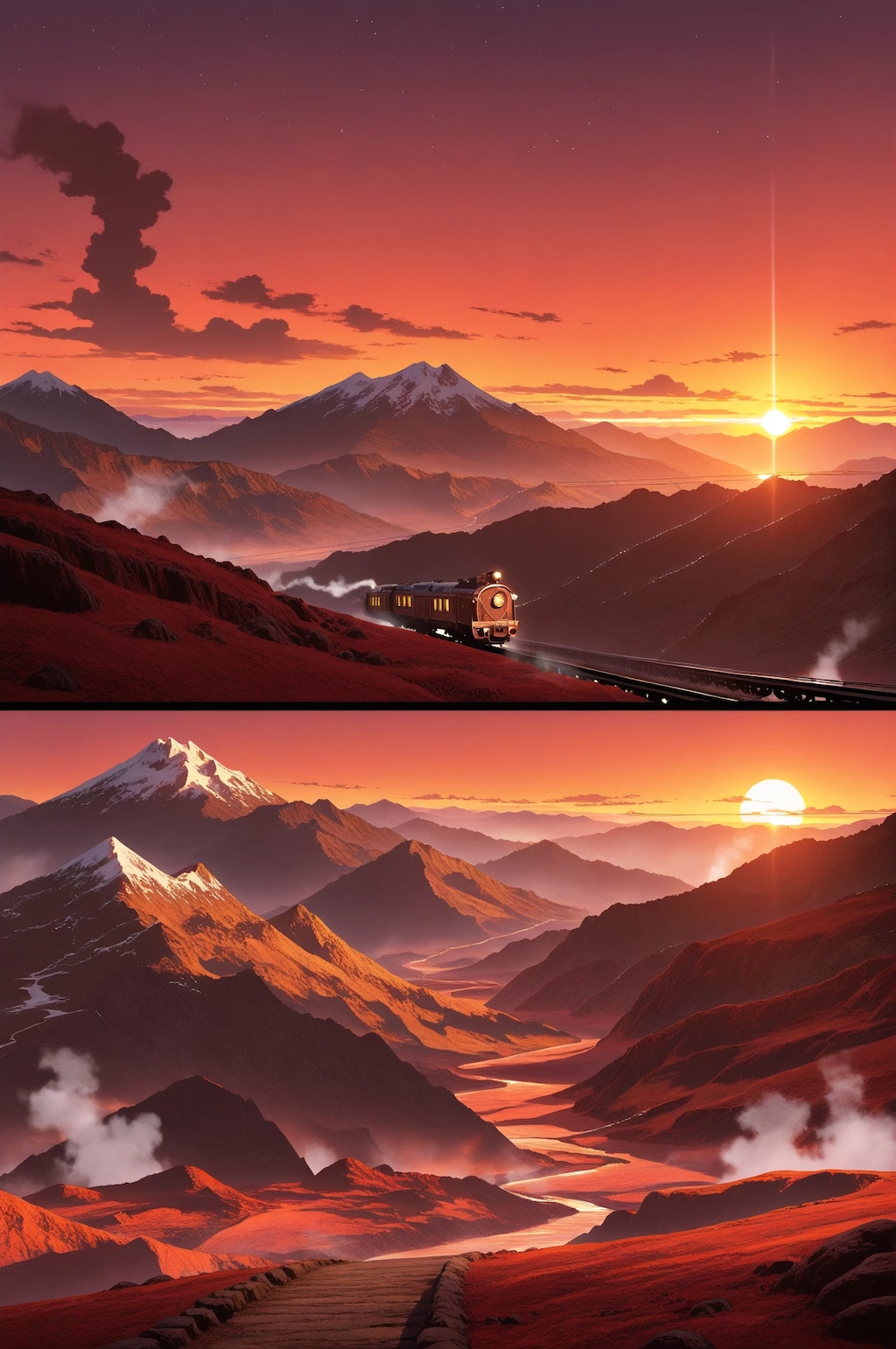 列車の旅路(火山編)