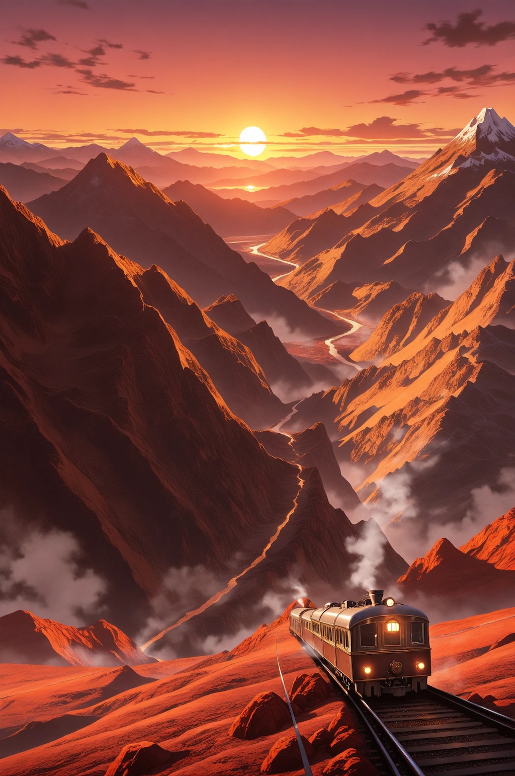 列車の旅路(火山編)