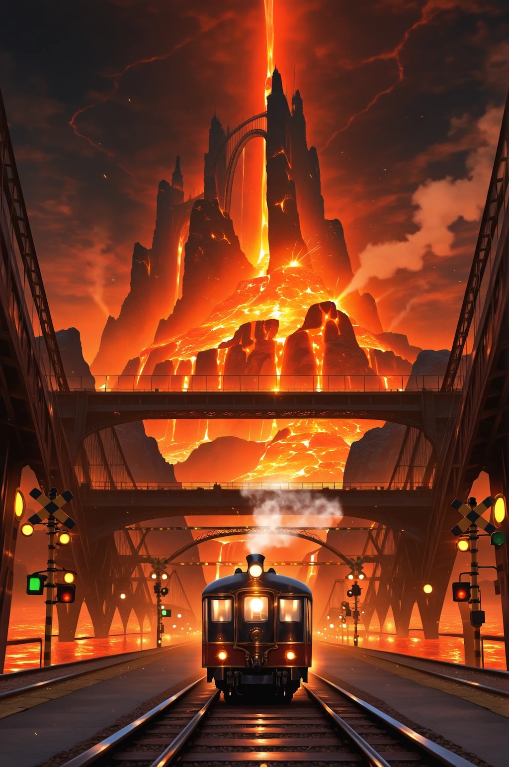 列車の旅路(火山編)