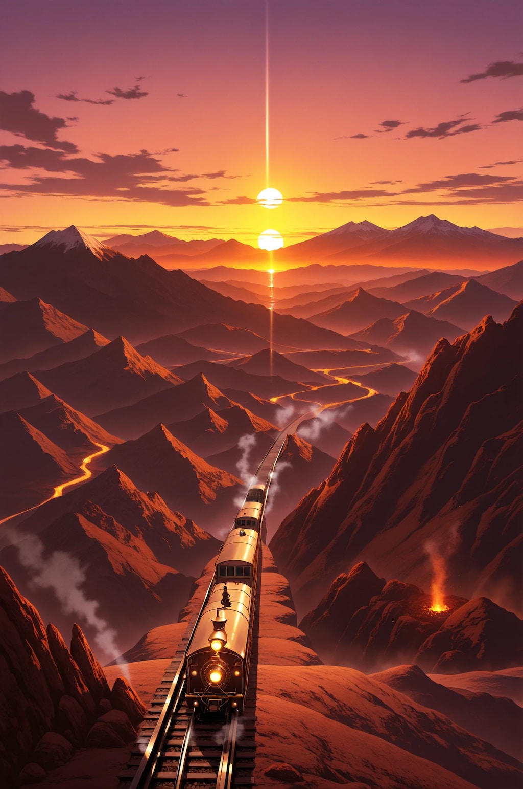 列車の旅路(火山編)