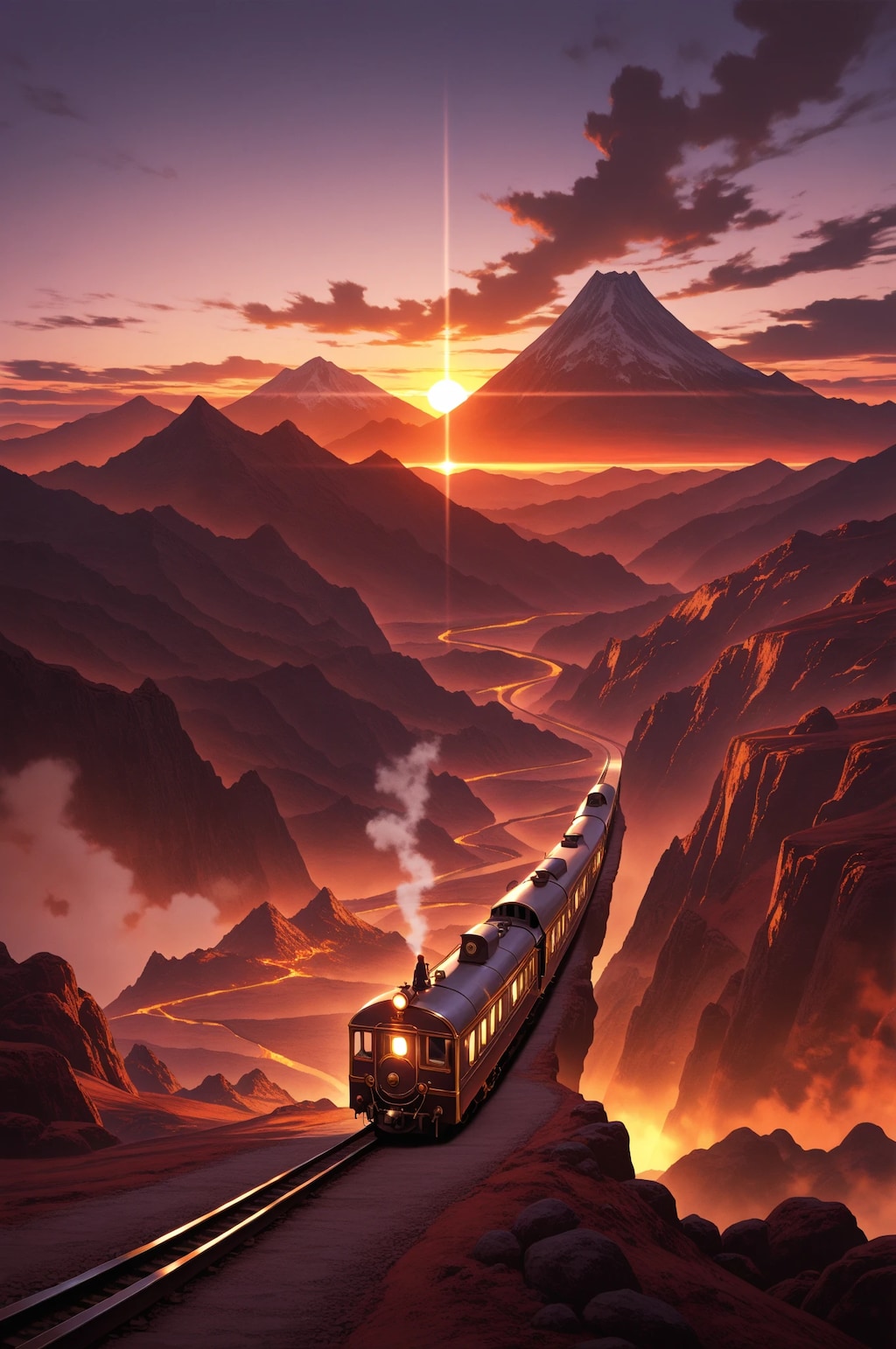 列車の旅路(火山編)