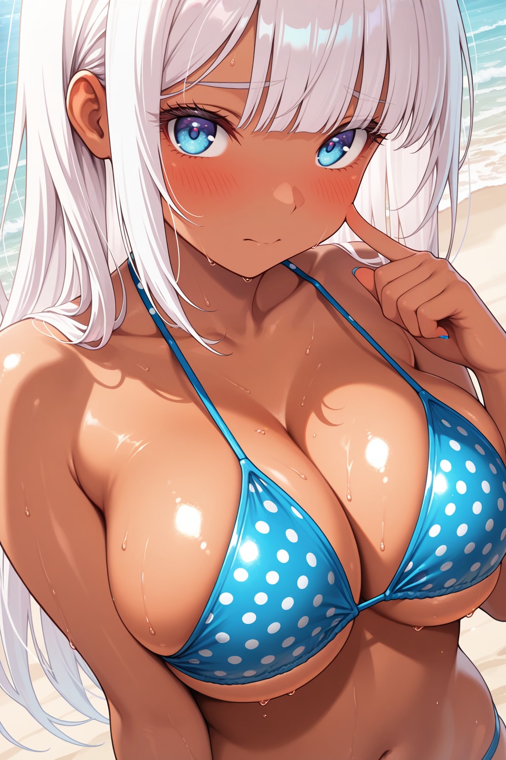 このビキニ、サイズちょっと小さくない…？ 胸がきつくて…