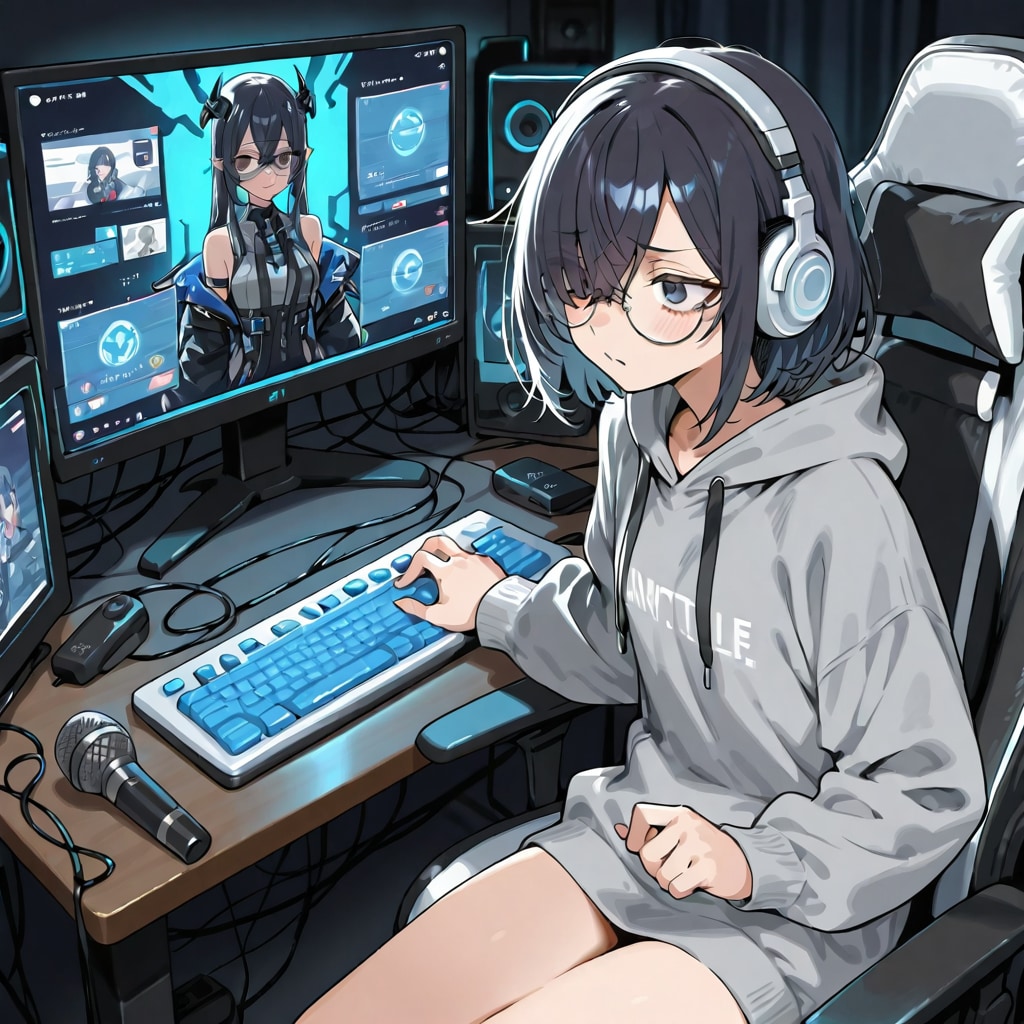 ゲーマーメカクレちゃん