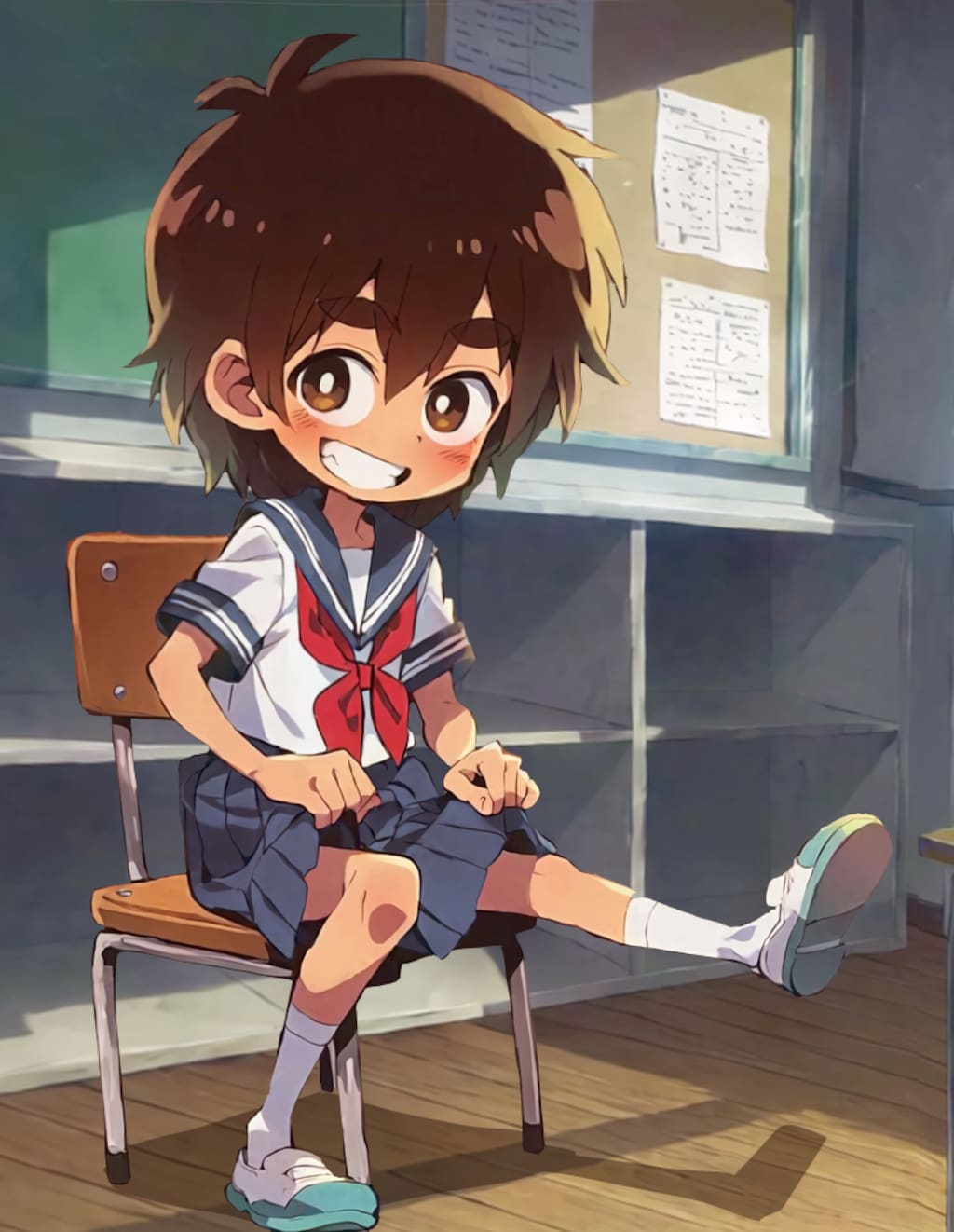 ショタ君にセーラー服を着せてみよう尊いなぁ