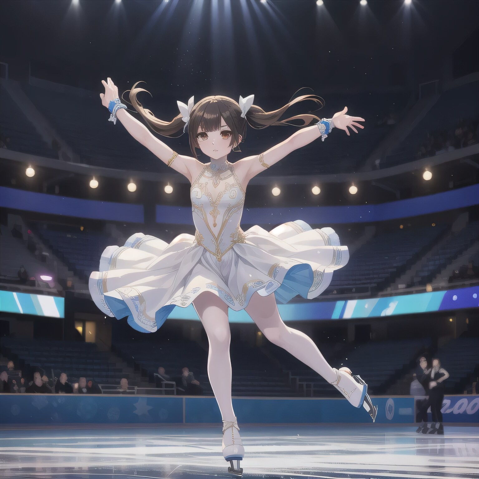 黒髪ツインテでフィギュアの少女 | の人気AIイラスト・グラビア