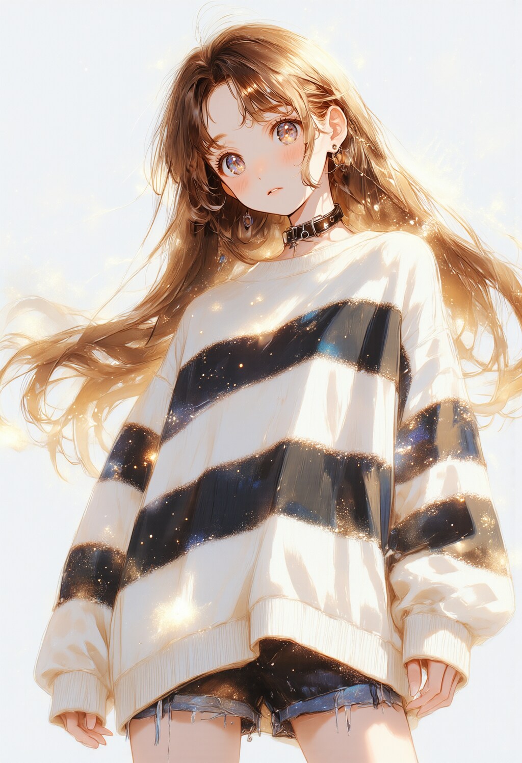 チョーカーとセーター