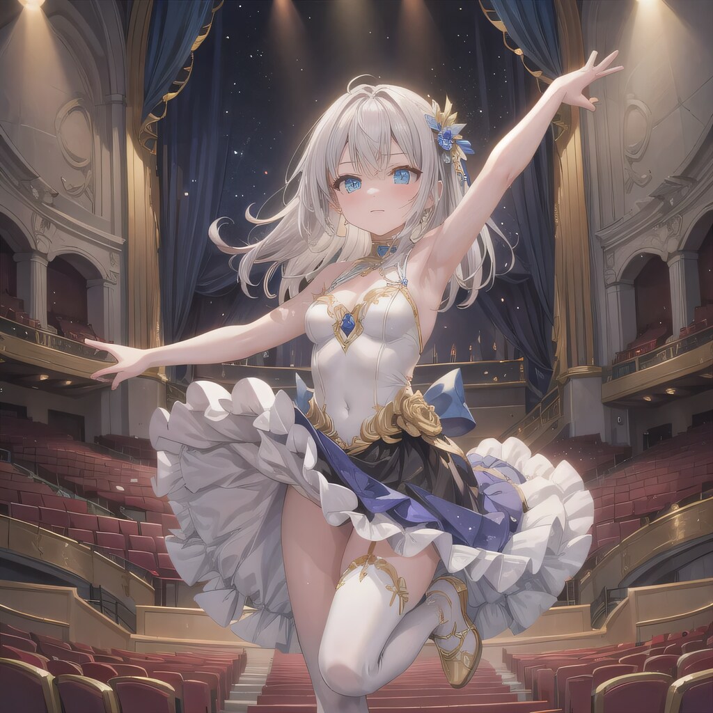 灰髪ロングで演劇の少女２