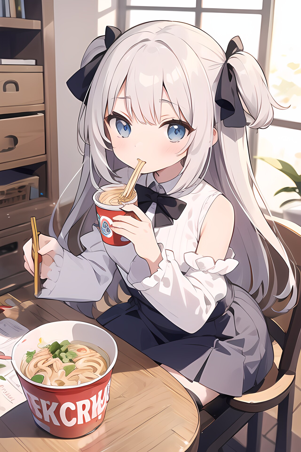 たまにはカップ麺 | の人気AIイラスト・グラビア