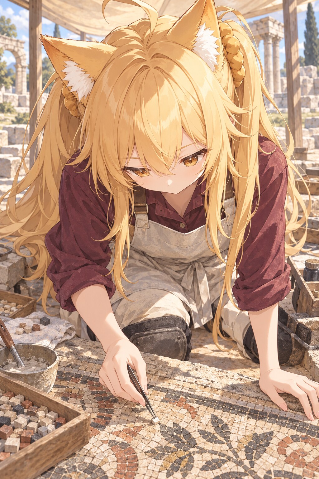 タイル職人なミラ | の人気AIイラスト・グラビア