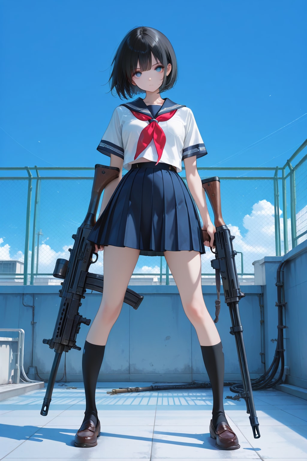 セーラー服と機関銃2026 | の人気AIイラスト・グラビア