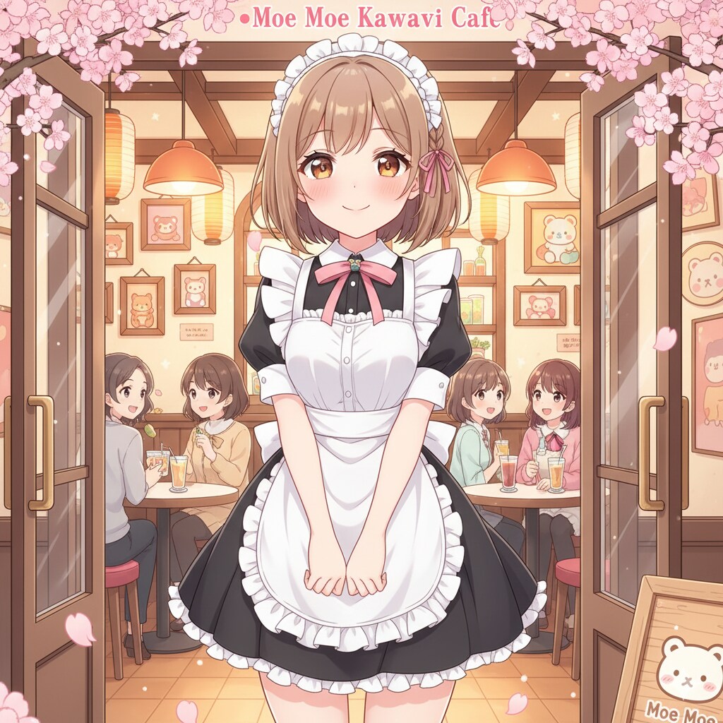 新米メイドの笑顔