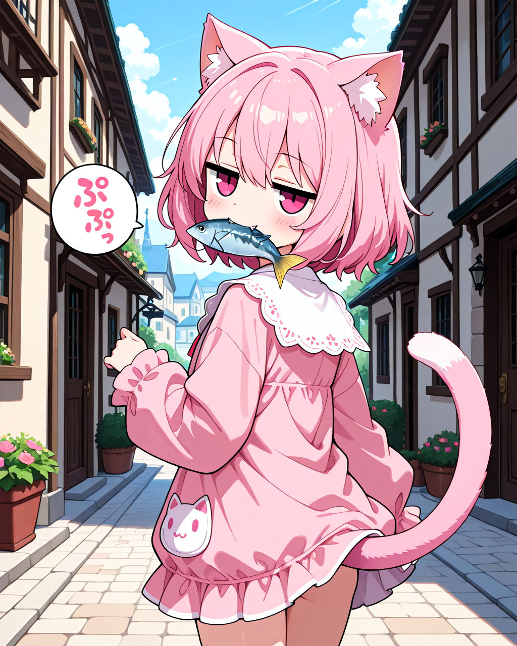 見返り美ねこ。