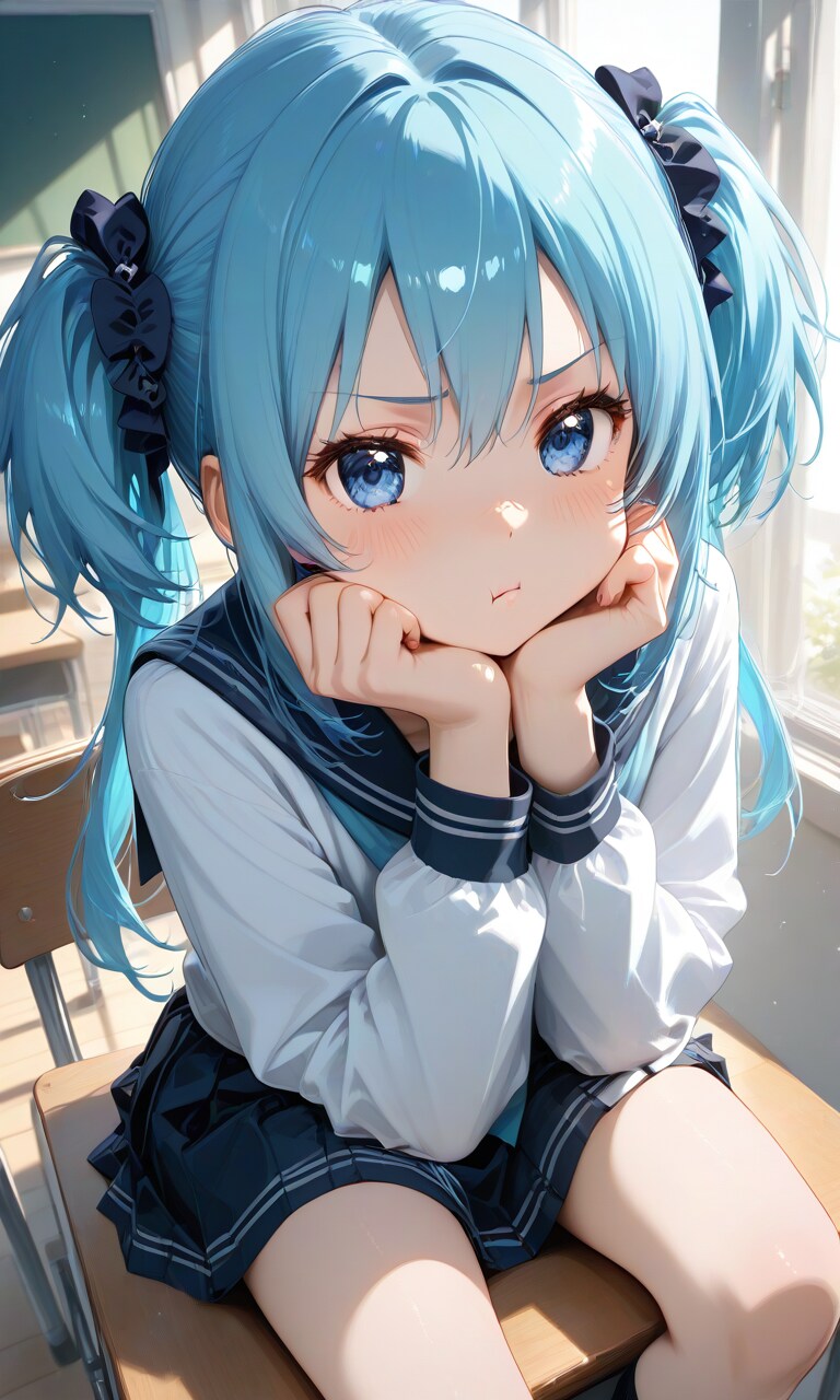 膨れッ面の少女