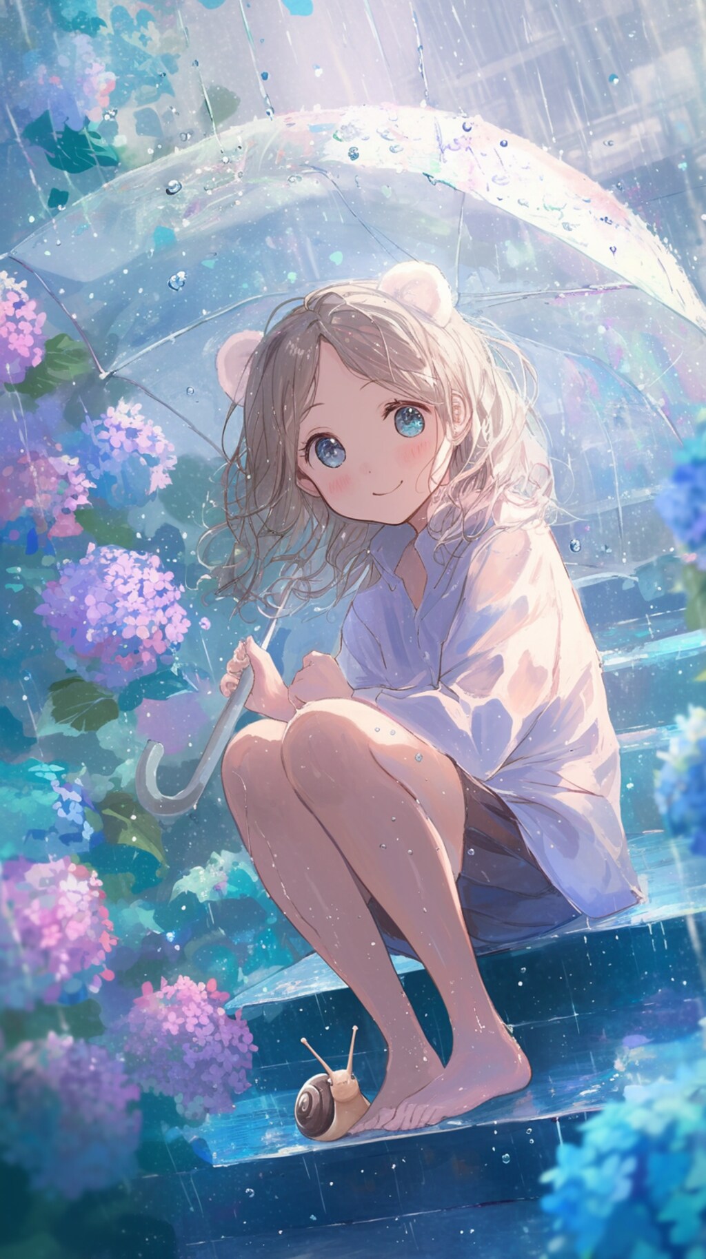 くま娘とカタツムリ🐌②🐾