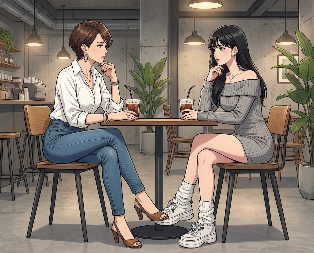 美人親子の楽しい昼下がり💖