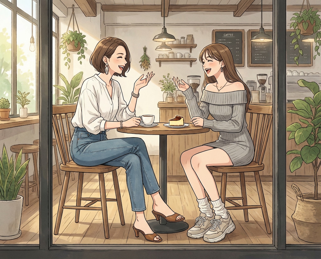 美人親子の楽しい昼下がり💖