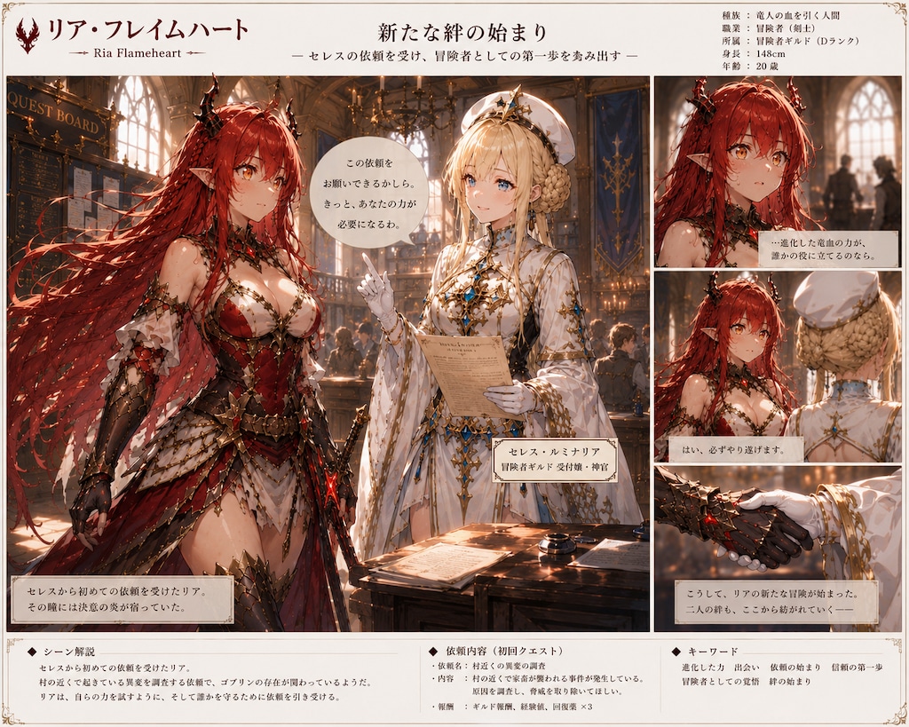新キャスト、セレス（ギルドの受付嬢）