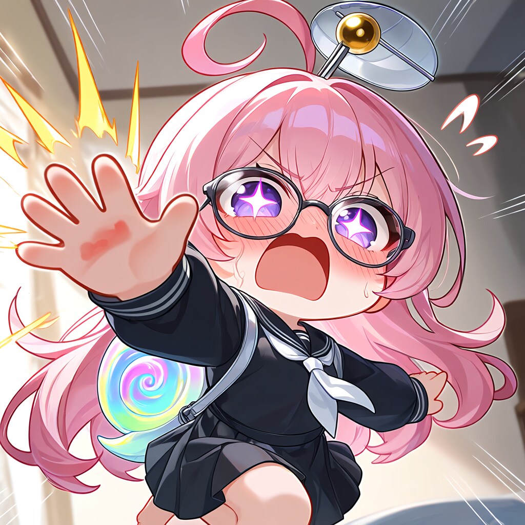 じまんのバスト のぞいてきたなら 覚悟しなさい びたびたビンタよぉ