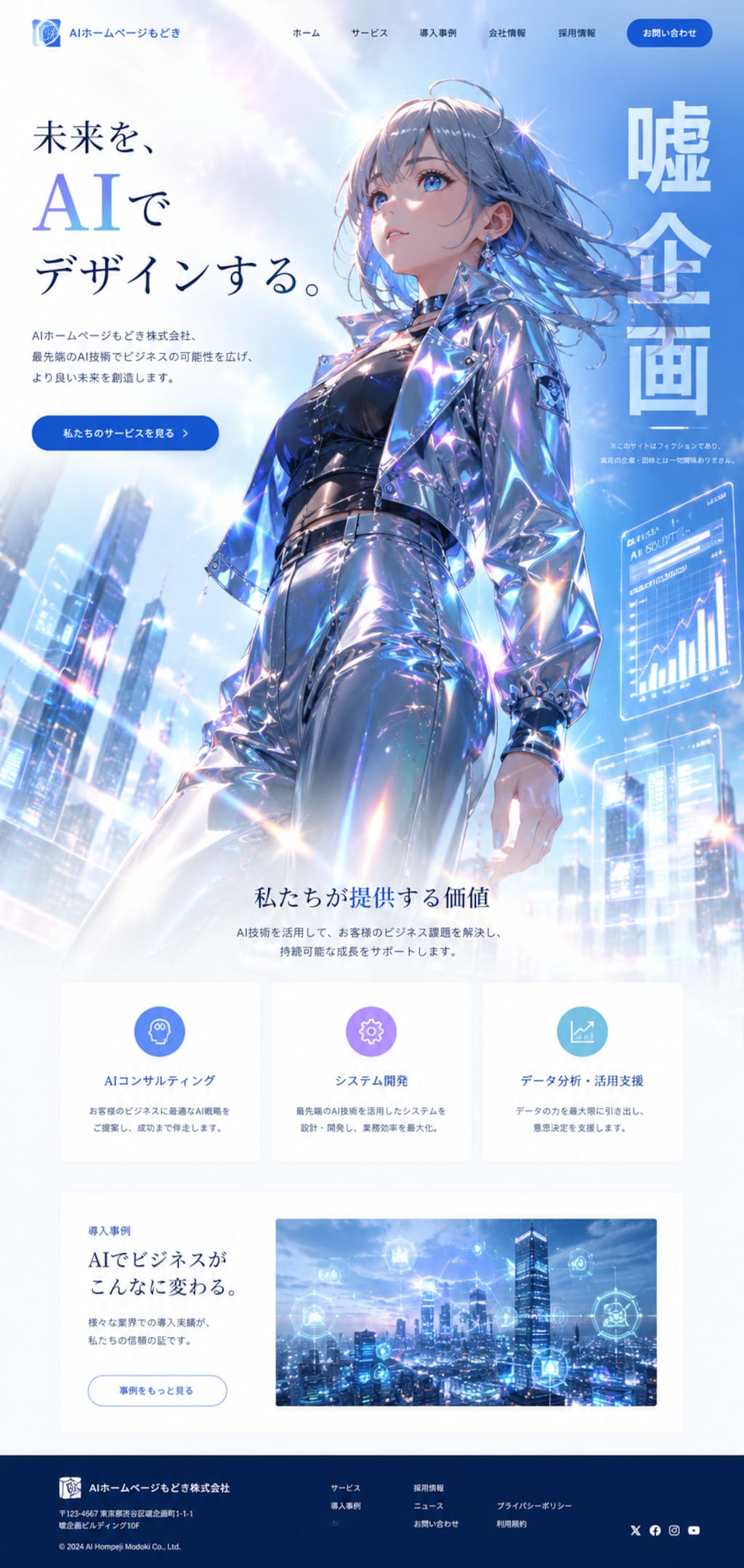 AIホームページもどき