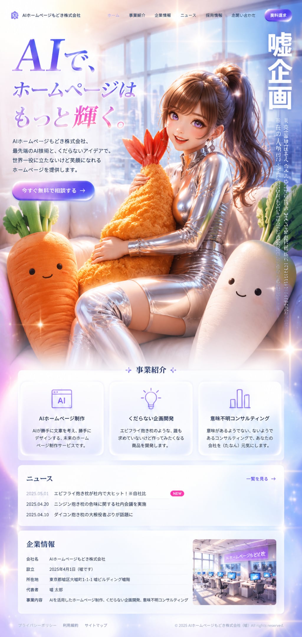 AIホームページもどき