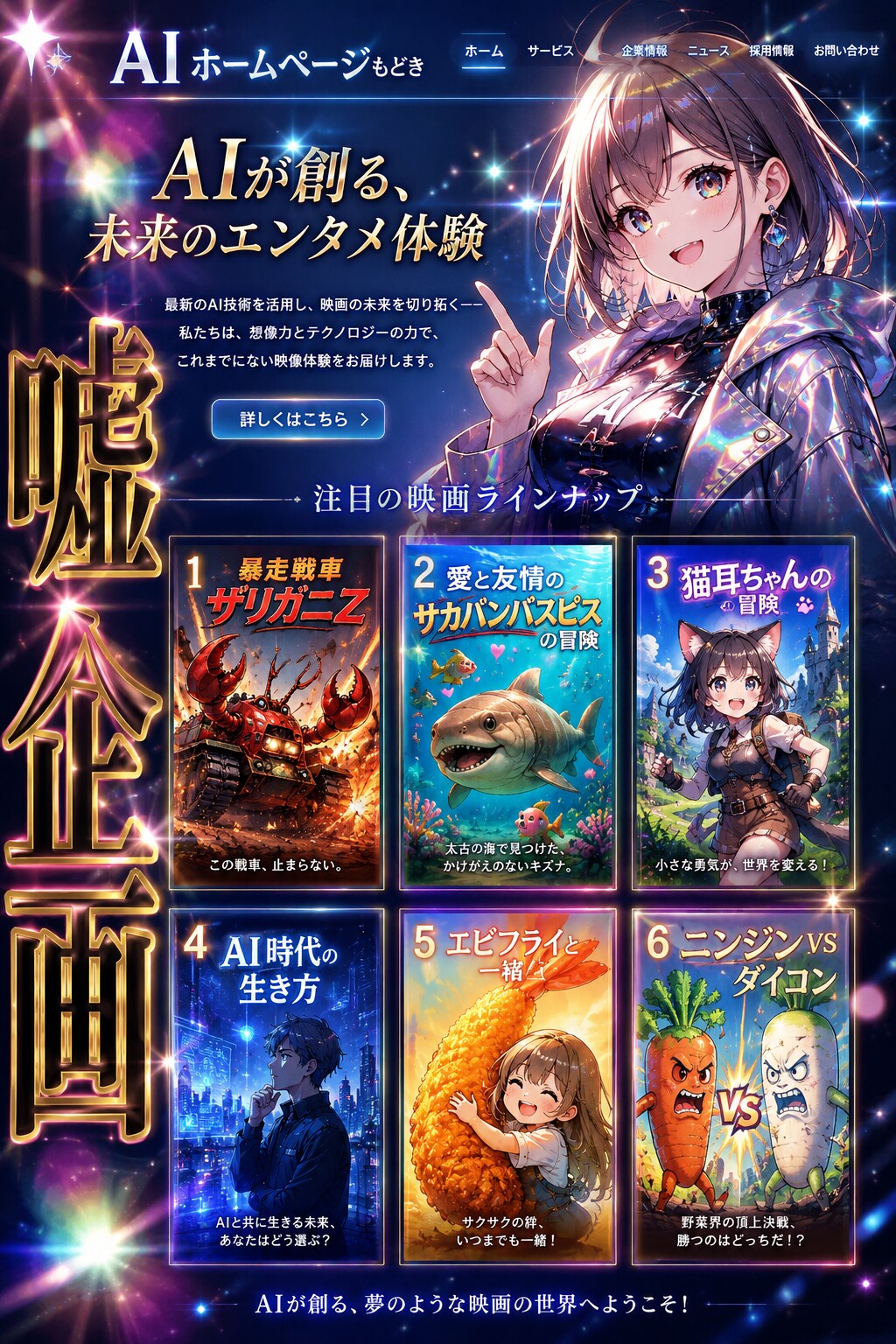 AIホームページもどき