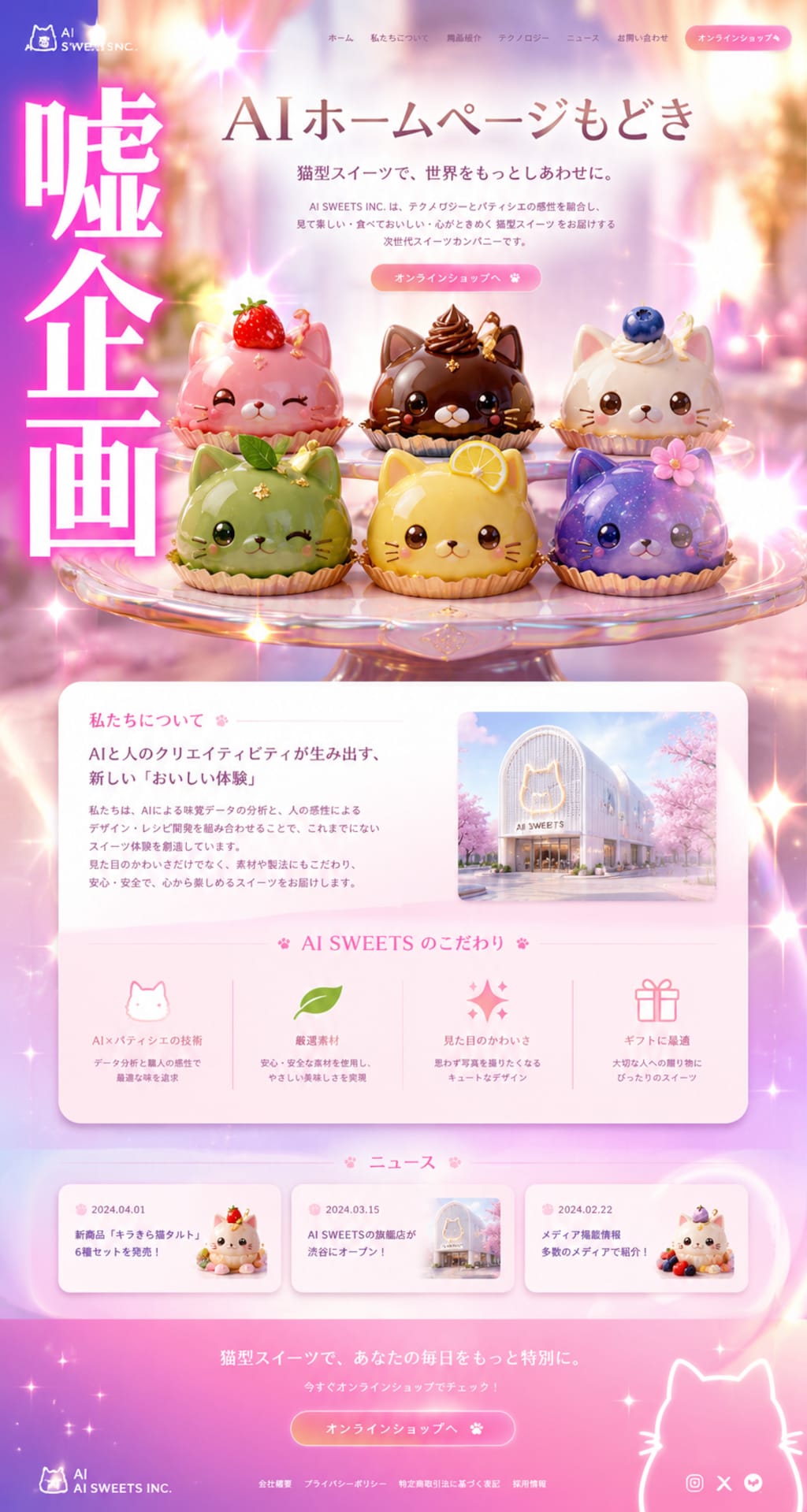 AIホームページもどき