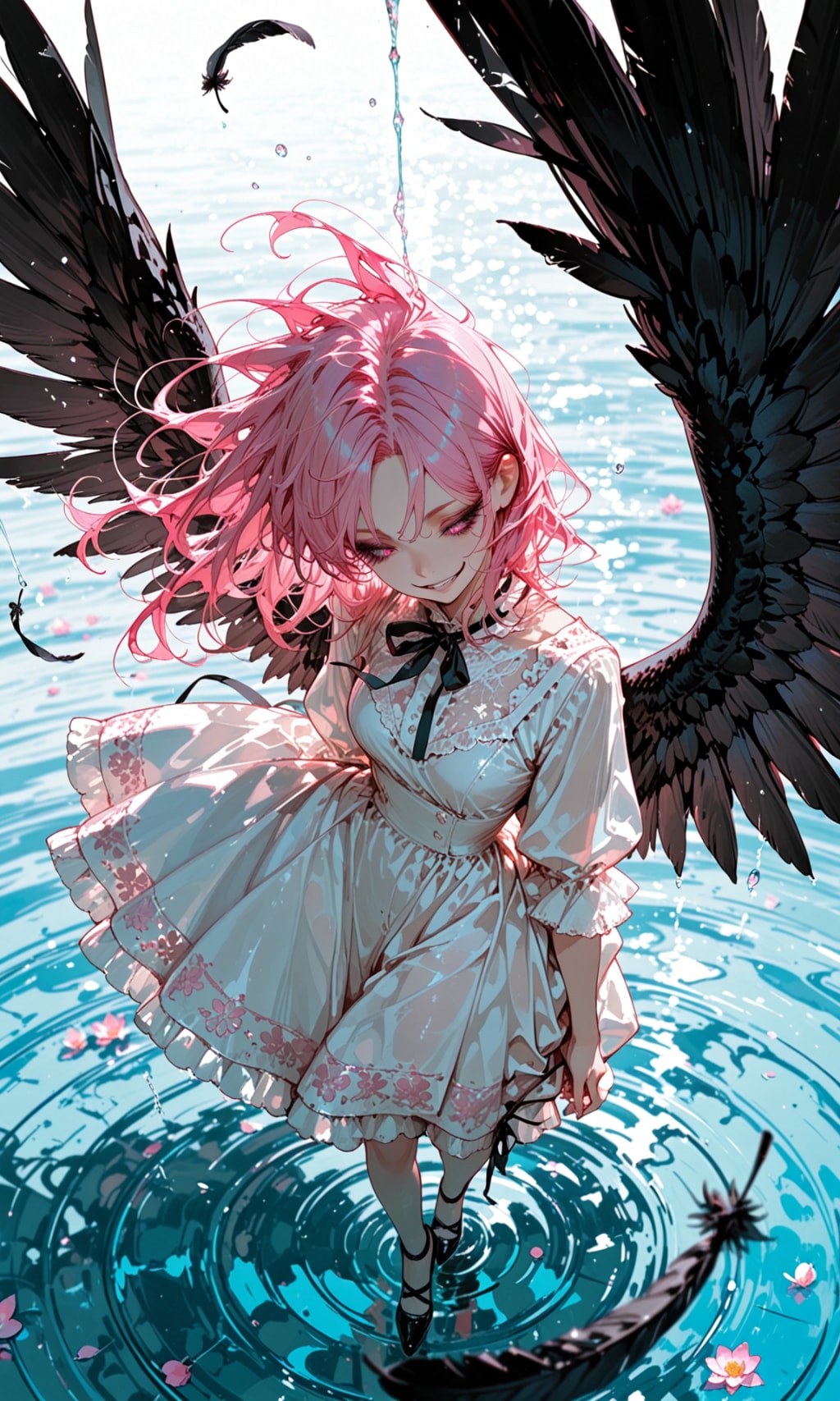 湖の堕天使 | の人気AIイラスト・グラビア
