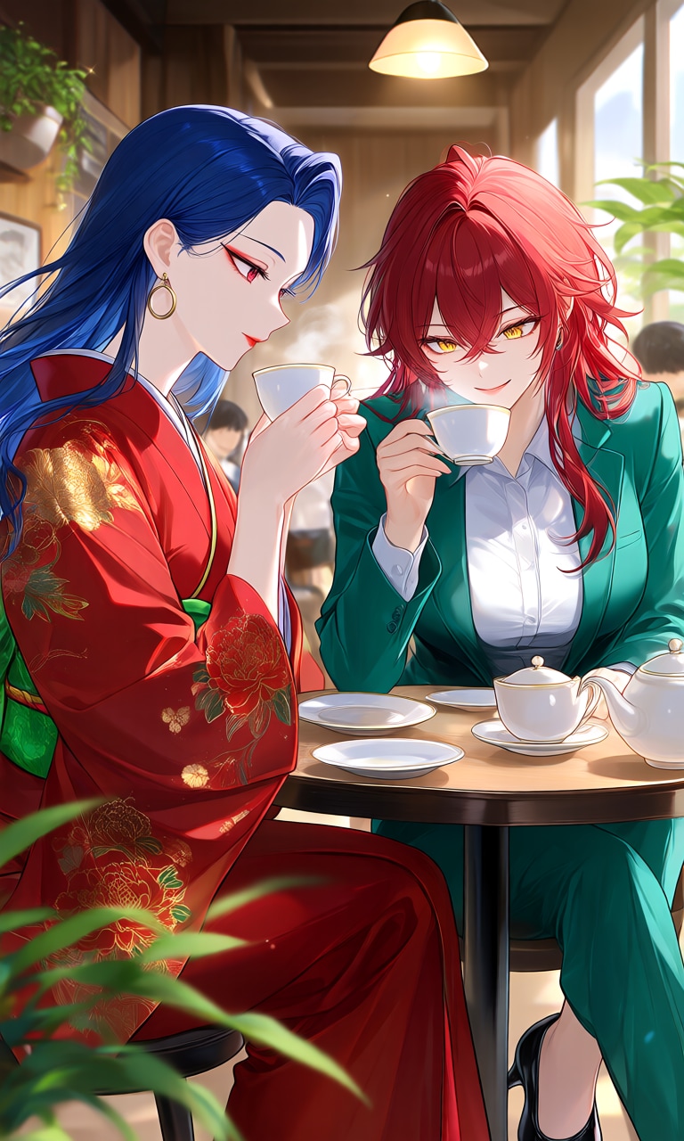 ティータイム | の人気AIイラスト・グラビア