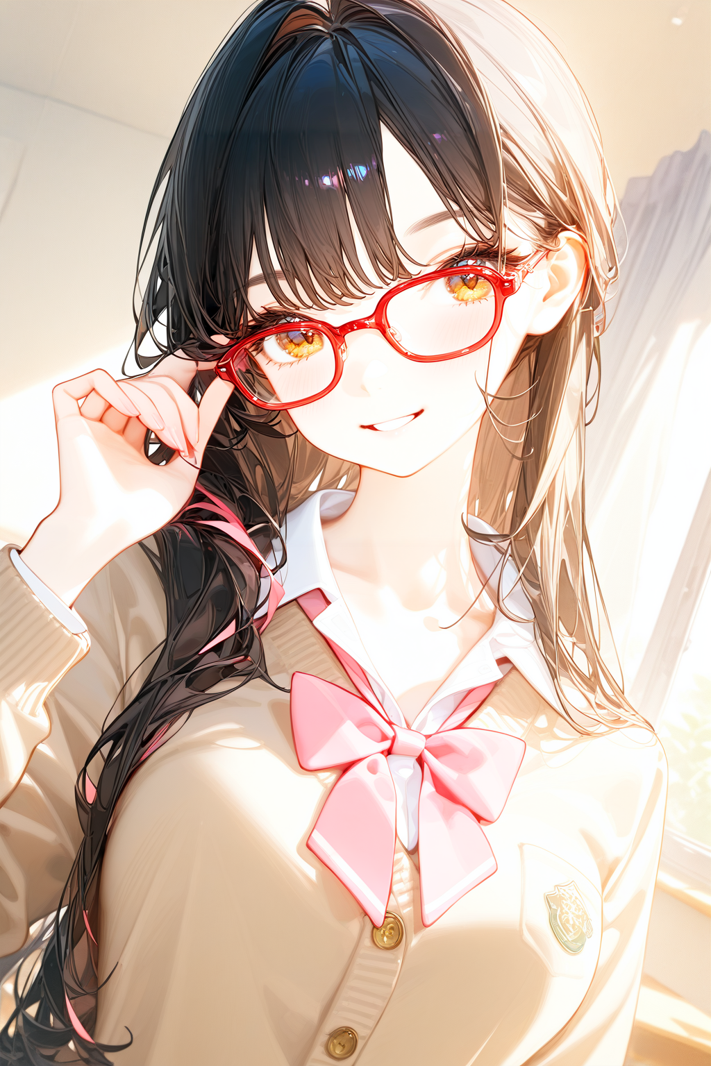 今日、コンタクト忘れちゃって(〃´∪｀〃)ゞ