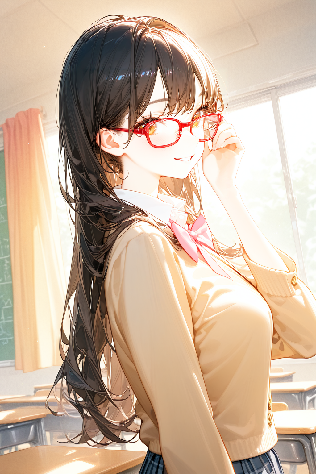 今日、コンタクト忘れちゃって(〃´∪｀〃)ゞ