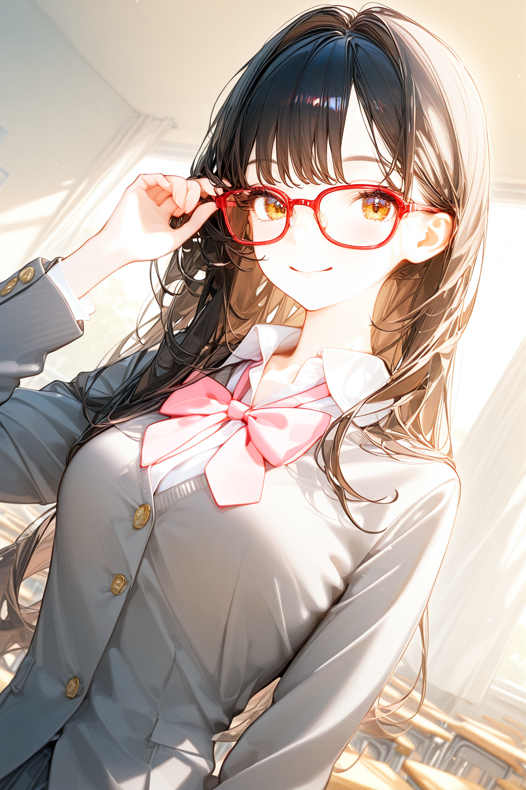 今日、コンタクト忘れちゃって(〃´∪｀〃)ゞ