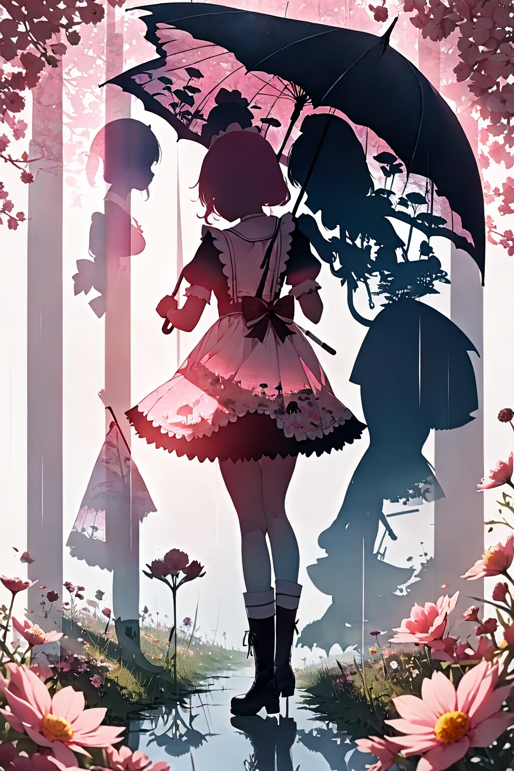 雨の日の散歩道