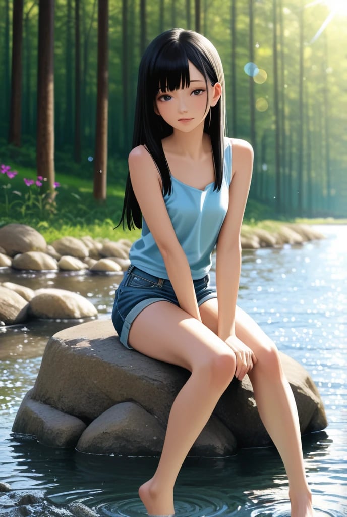 川遊び