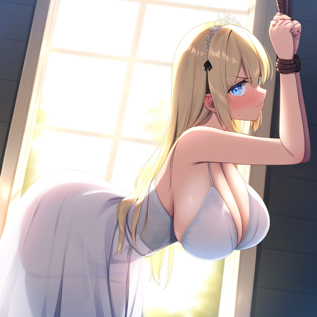 囚われの姫　警戒しているようだ