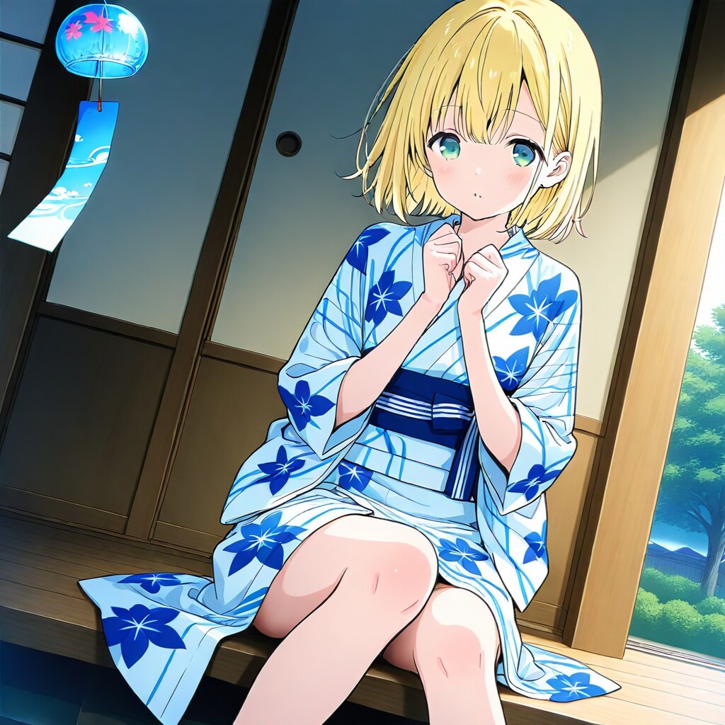 風鈴と浴衣 | の人気AIイラスト・グラビア