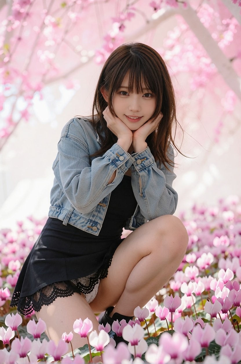 7/28Cyclamen flower Girl