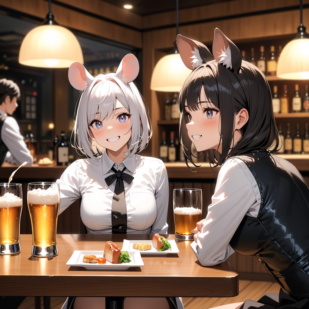 ケモミミ居酒屋で飲み会