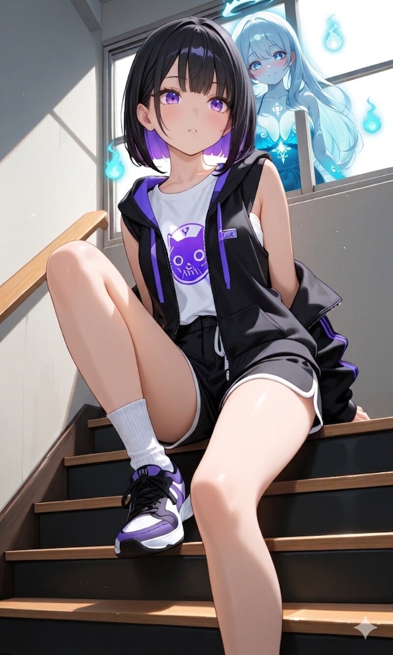 紫色が似合う女の子84