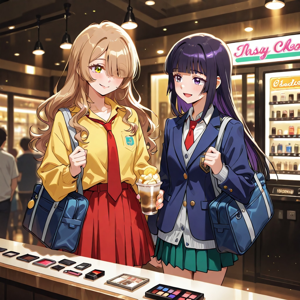 親友2人で街歩きするところのはずだったんだけどコスメの店でコーヒーのカップ持っててのは不自然ｗ