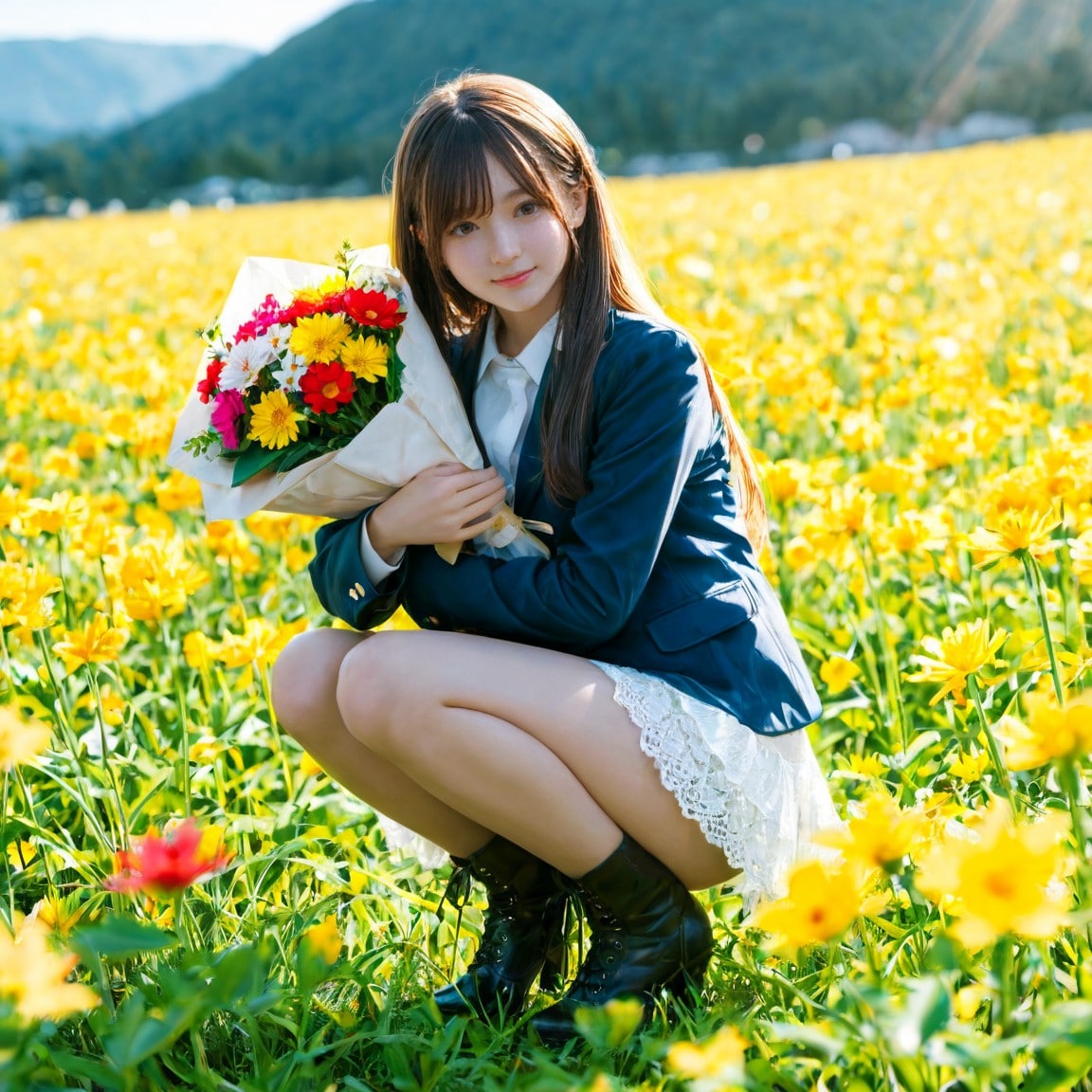 Hellebore flower Girl | の人気AIイラスト・グラビア