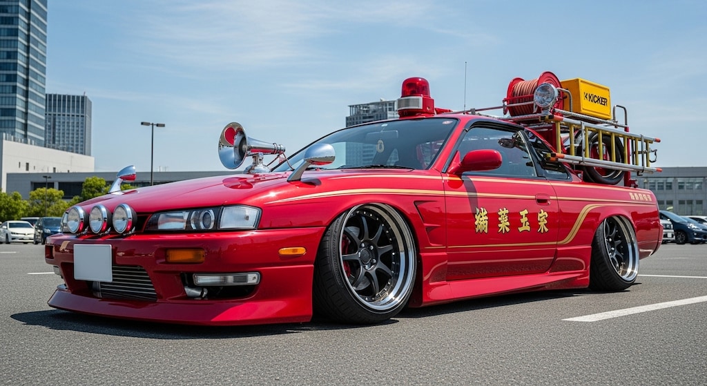 S14シルビア消防車のドリ車