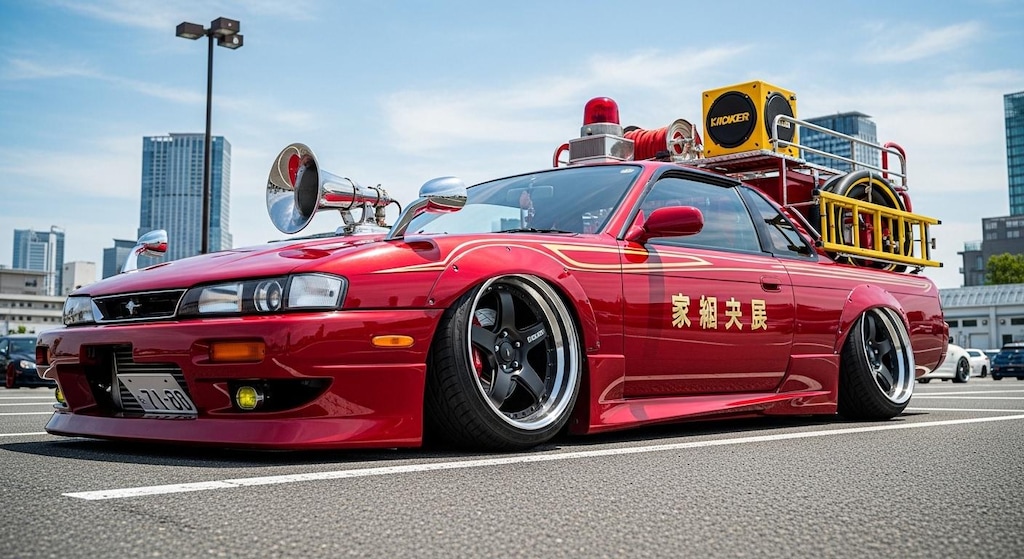 S14シルビア消防車のドリ車