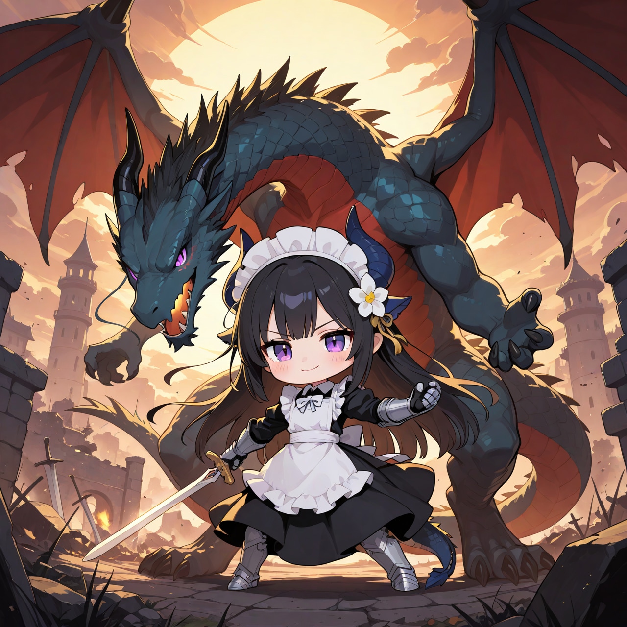 一気に攻め込みますわ！ | の人気AIイラスト・グラビア