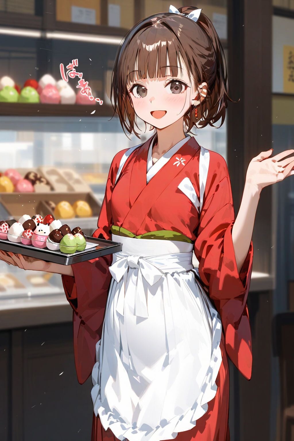 「和菓子屋でのお仕事です～♪」by藍乃雫