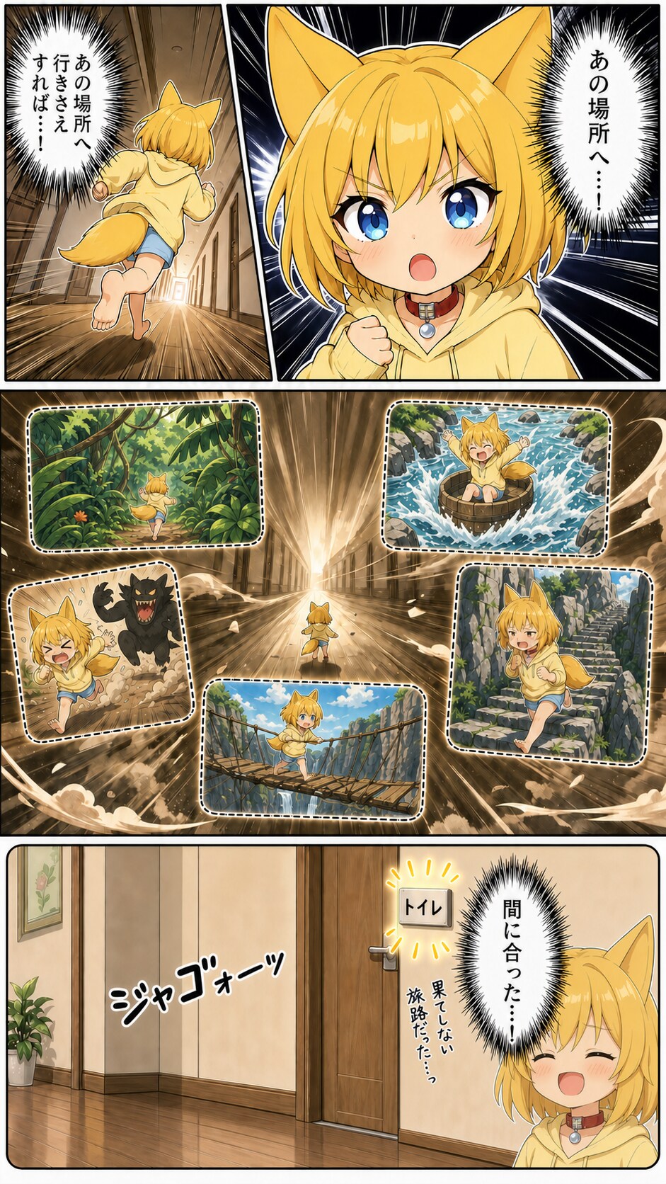 苦難の末に約束の場所へ辿り着いたキツネ