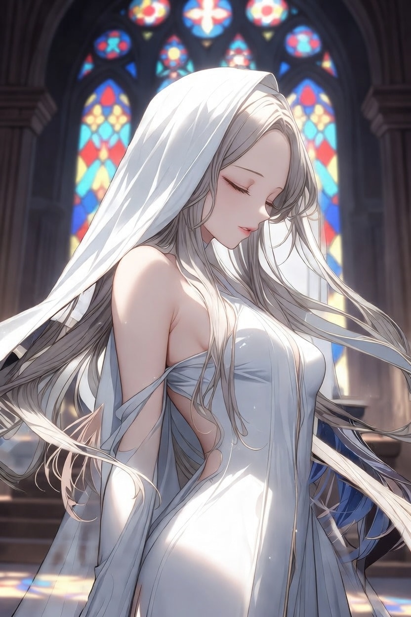 白シスター | の人気AIイラスト・グラビア