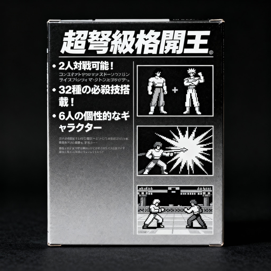 格闘ゲームのパッケージ裏