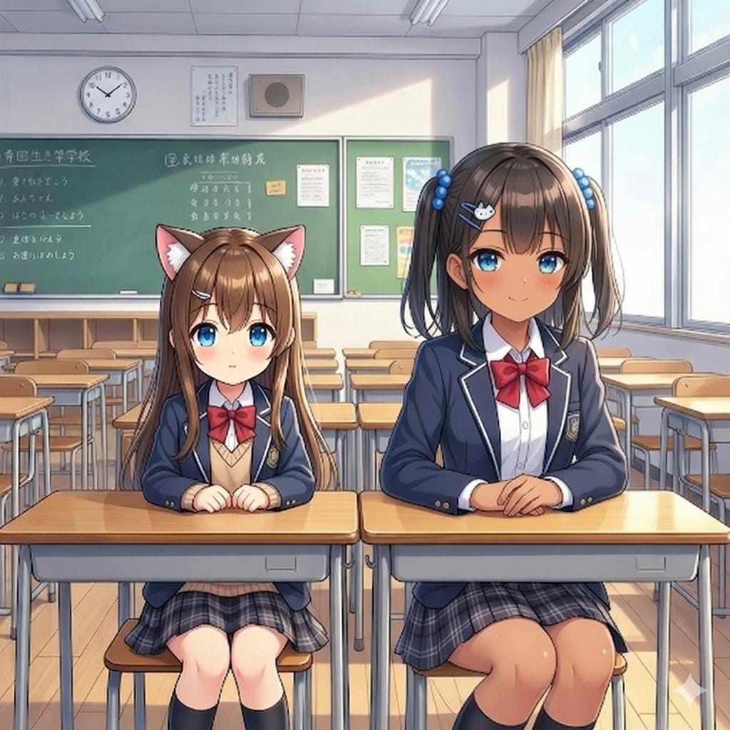 こなつちゃんと笑顔の小さな女の子